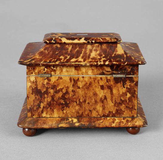 Tortoise-Shell Tea Caddy